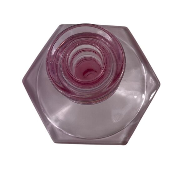 Vintage Pair of Pink Depression Glass Candle Holders - Picture 5 of 11